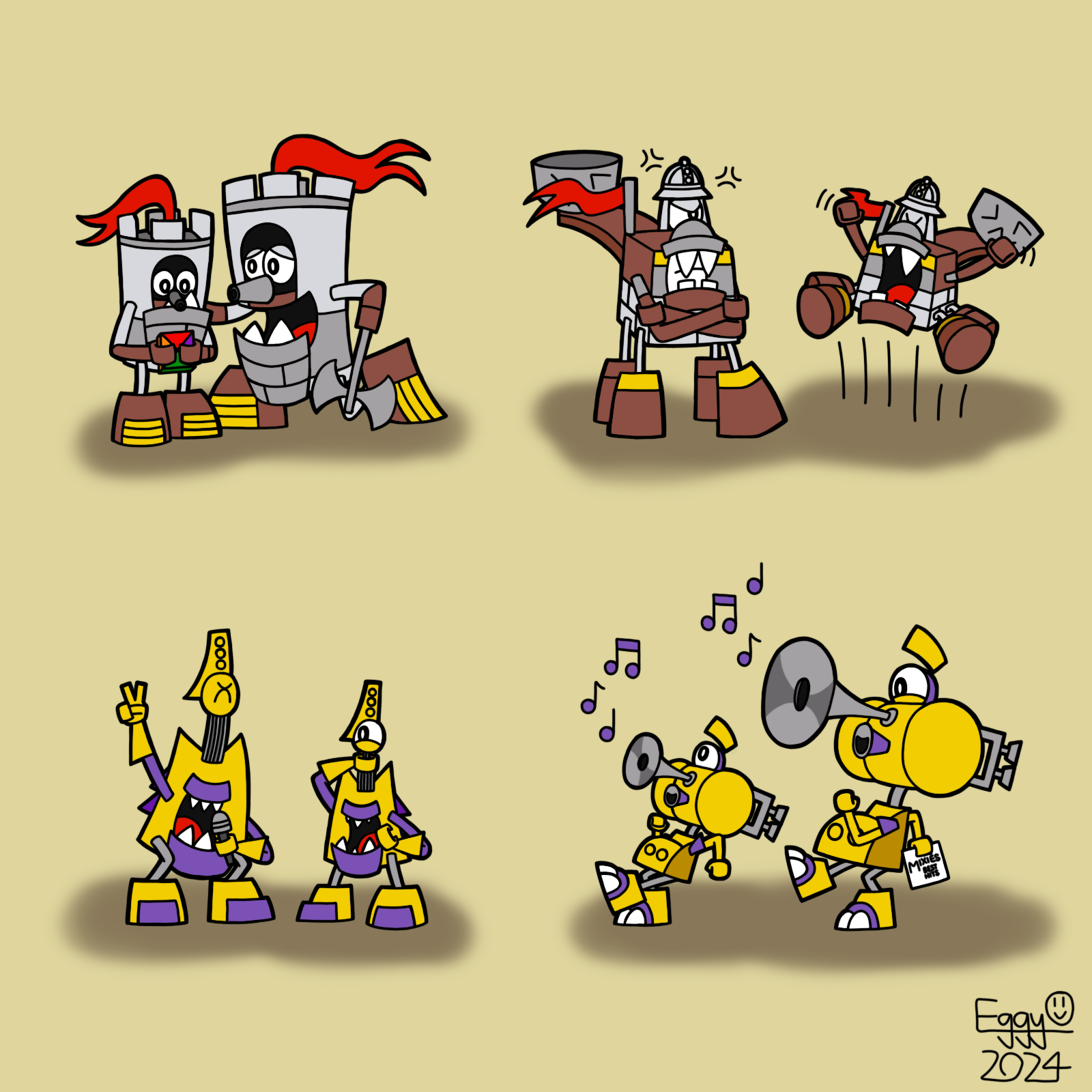 4 Mixels with their Younger Selves by Eggy543 on DeviantArt