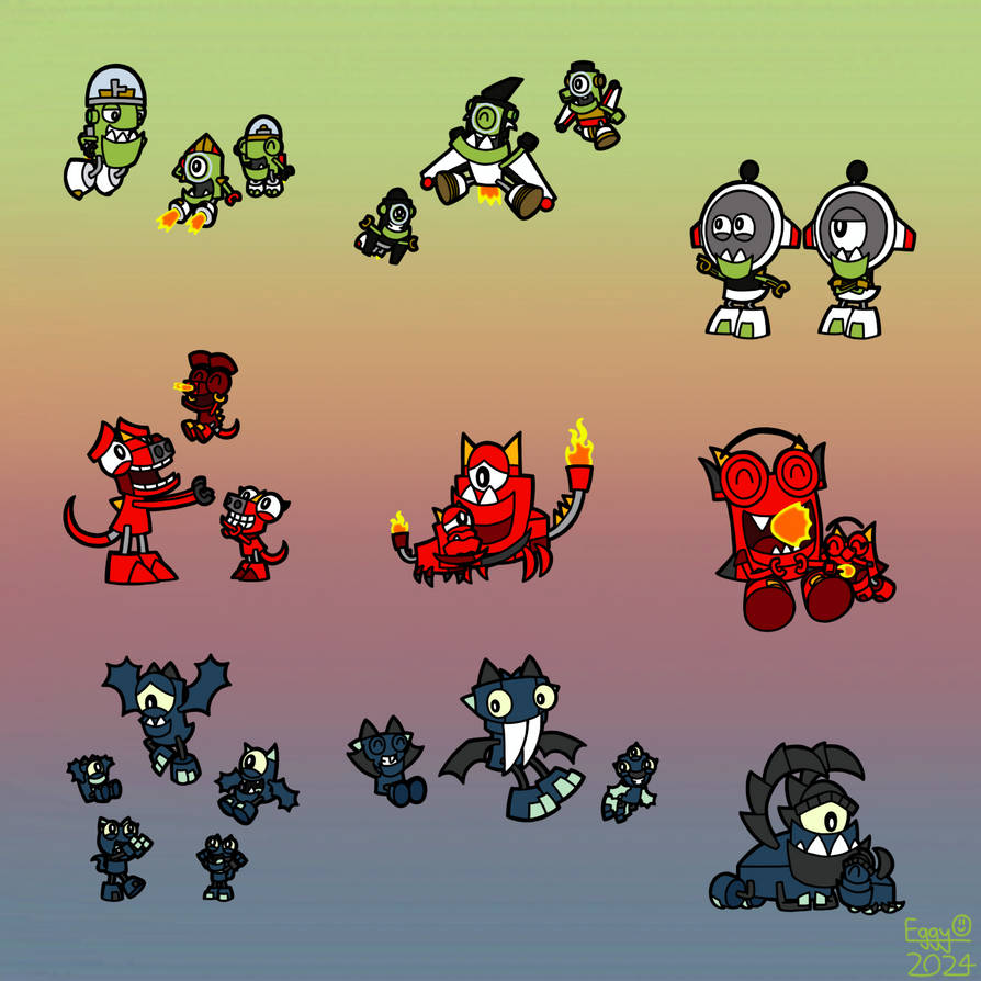 The Series 4 Mixels and their Children by Eggy543 on DeviantArt