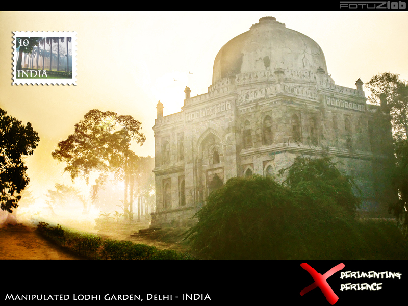 photo manipulated lodhi garden