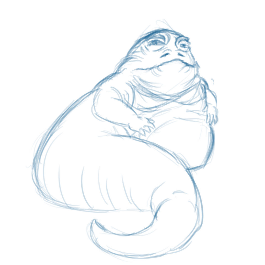 Jabba the Hutt by BrainDigger on DeviantArt