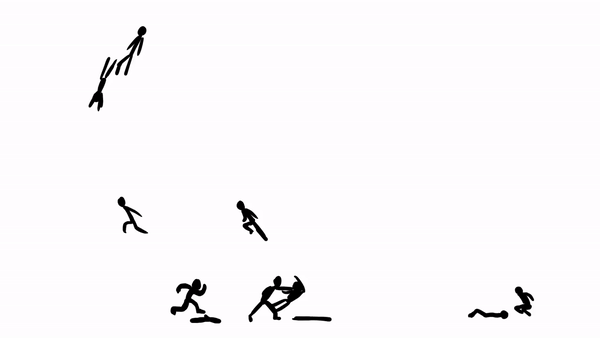 Stickman fighting loop. : r/animation
