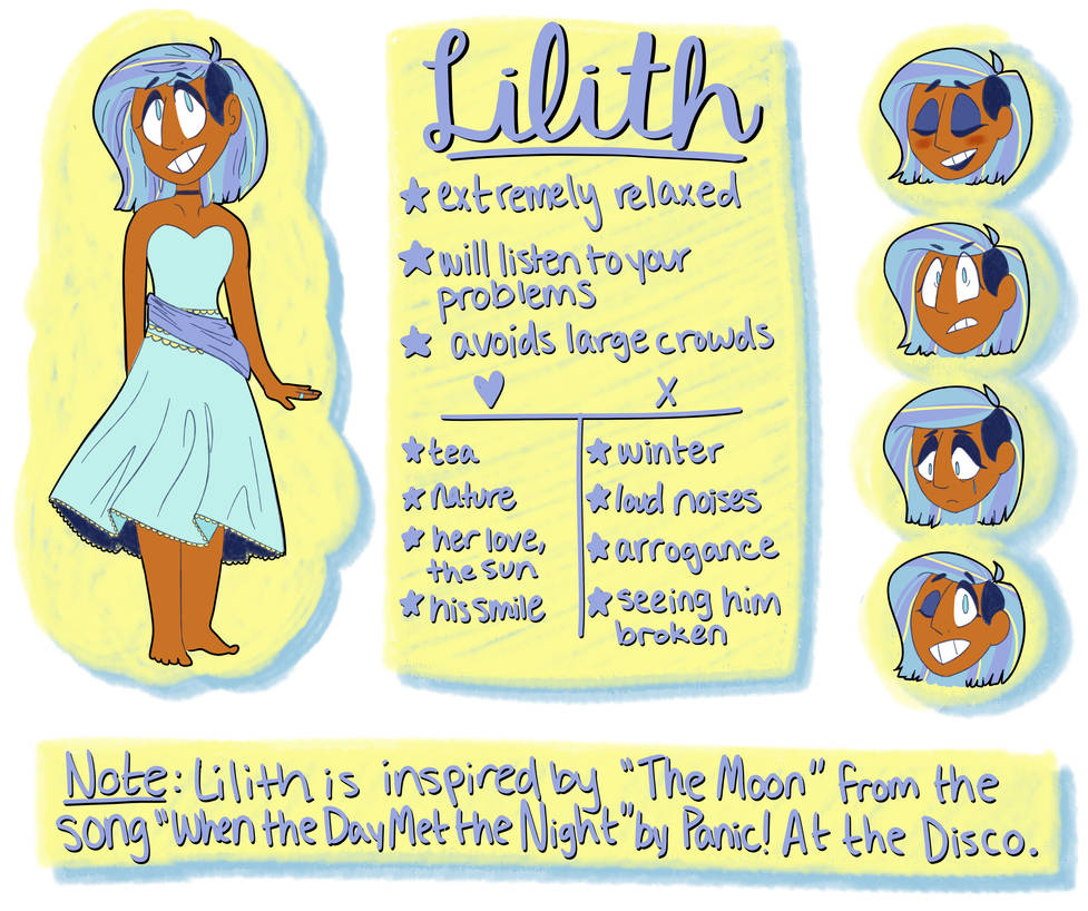 Lithe Woman Character Rotation Lilith Character Sheet by FourLeafAlliance on DeviantArt