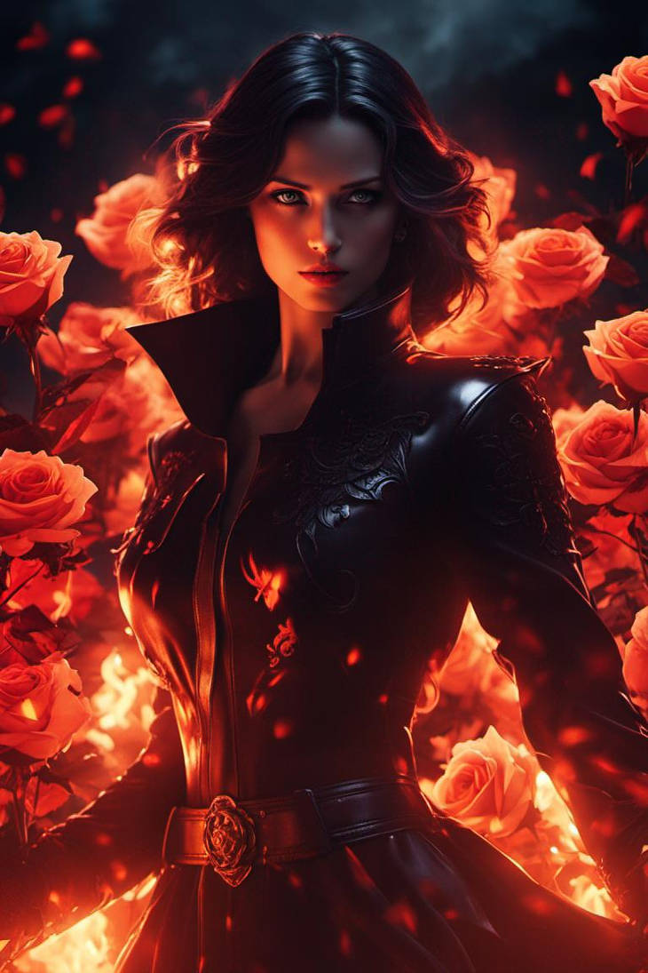 Fire Roses by Crucis65 on DeviantArt