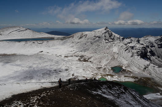 Emerald and blue lakes