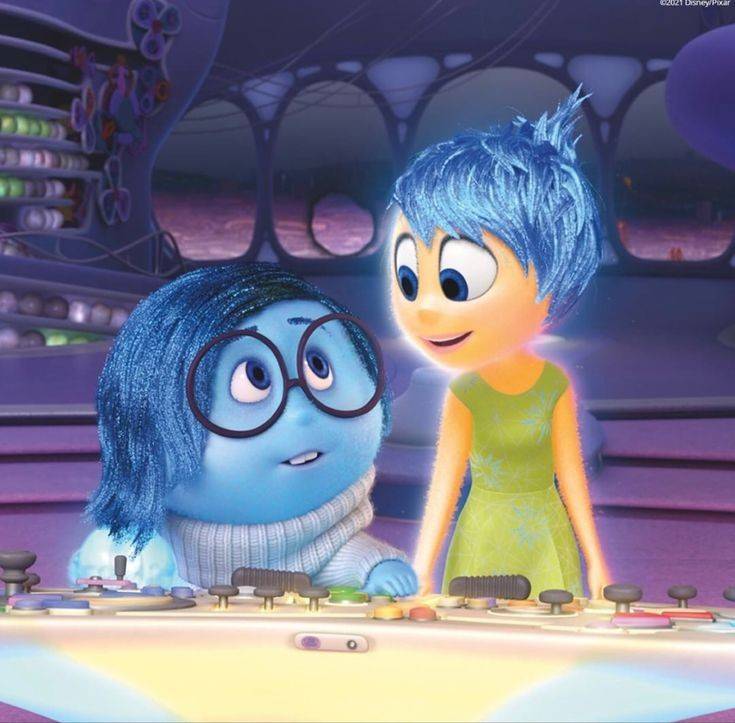 Joy and Sadness fixing Riley by Huskywomen on DeviantArt