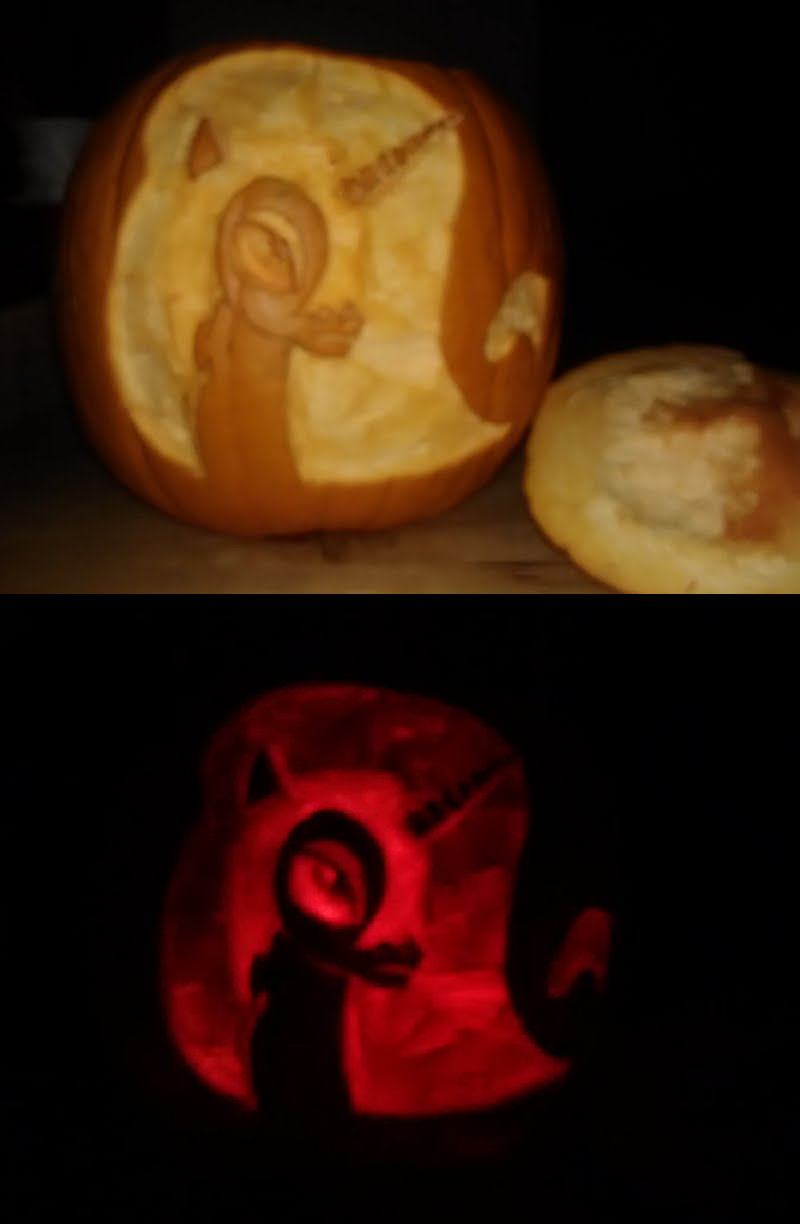 Nightmare moon pumpkin