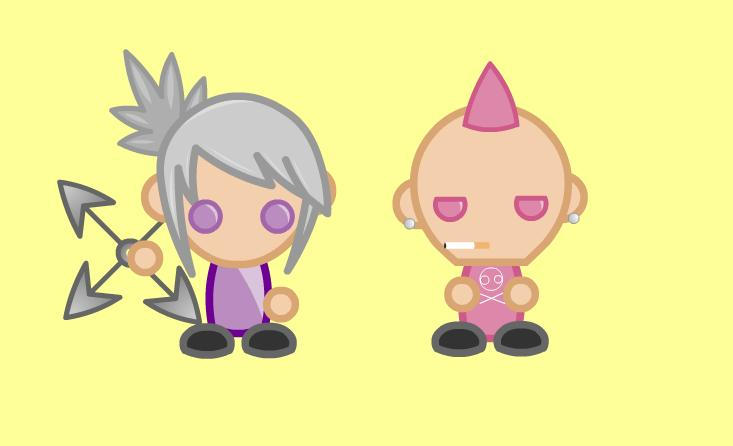 Chibi characters. by LewBerryArt on DeviantArt