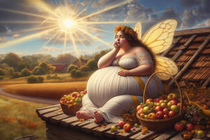 Harvest Fairy 0001 | Gluttonous Fairy Napping