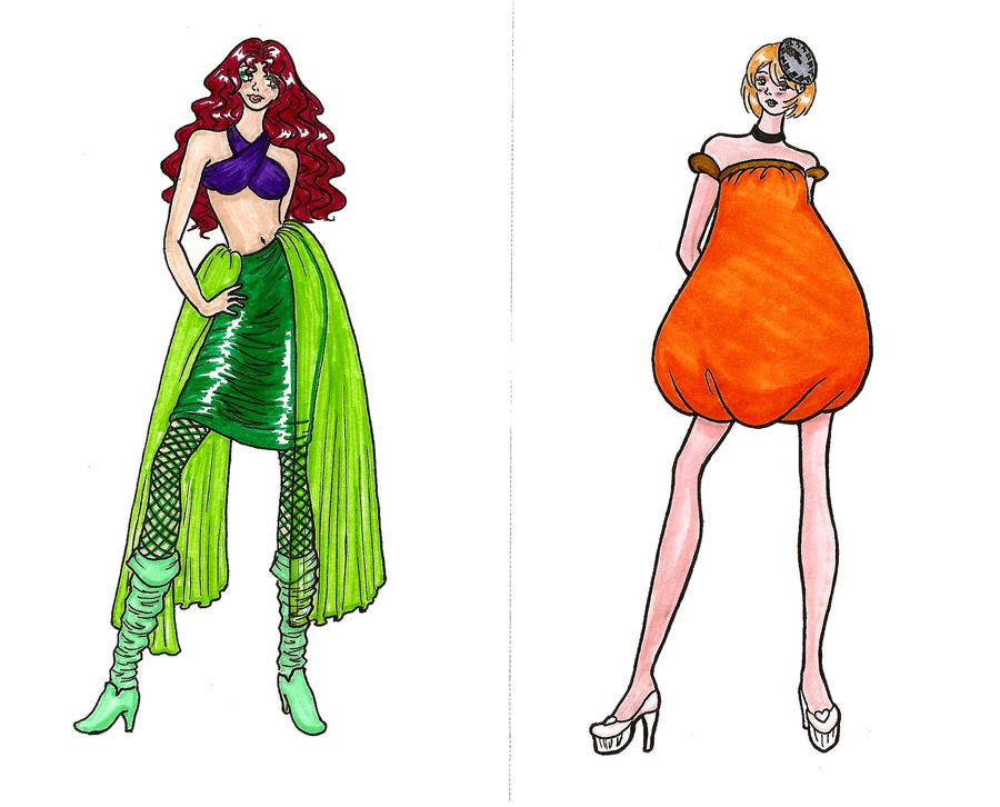 Haute Couture: Ariel and Cindy by CaptBeans on DeviantArt