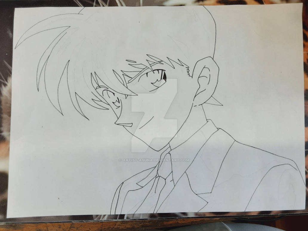 Shinichi Kudo Lineart By Artist Asuna On DeviantArt shinichi-kudo-lineart-by-artist-asuna-on-deviantart