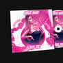 Pink Girl Album Mixtape CD Cover PSD Template