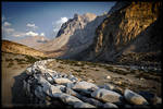 Mani wall near Chharka Bhot by Dominion-Photography