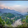 Arughat Bazar and Budhi Gandaki river