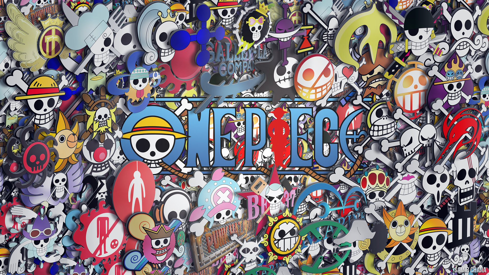 One piece desktop wallpaper & icon pack! : r/OnePiece