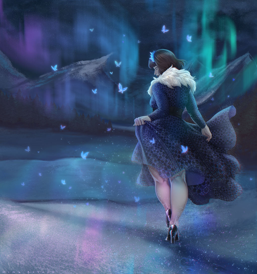 Winter lady by MinkRoyach on DeviantArt
