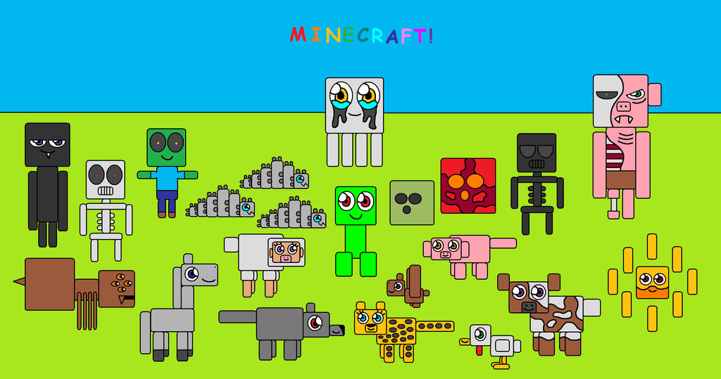 Minecraft All Characters by WeAreYourBestFriends on DeviantArt