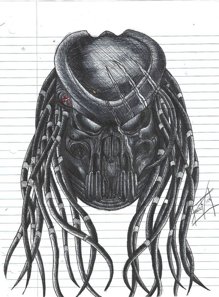 Celtic predator pen sketch (reupload) by Pandoras-Psycho on DeviantArt