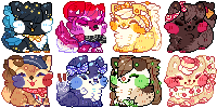 the finished ych icons YASSSS