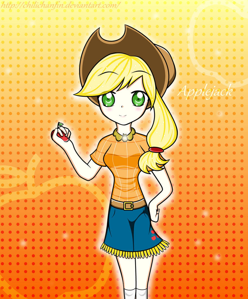 Applejack Human Form By ChilichanFIN On DeviantArt applejack-human-form-by-chilichanfin-on-deviantart
