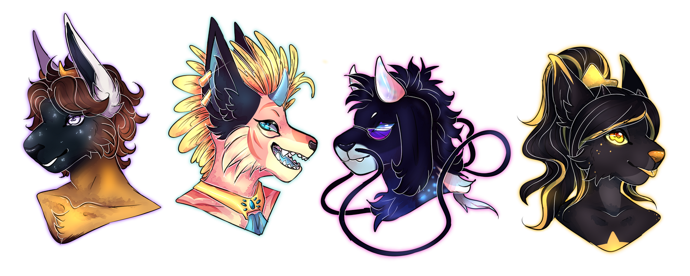 AlleyWolf Bust Commissions by TinyShiro