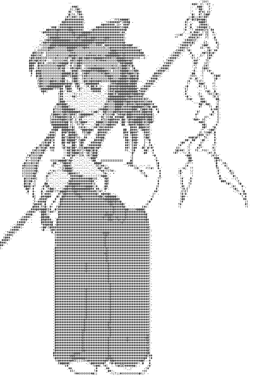 Reimu Hakurei from PC-98 in ASCII Style ( Touhou ) by SXC-150 on DeviantArt