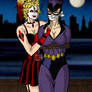 Harley Quinn kidnaps Catwoman