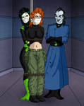 Kim and Shego tied together
