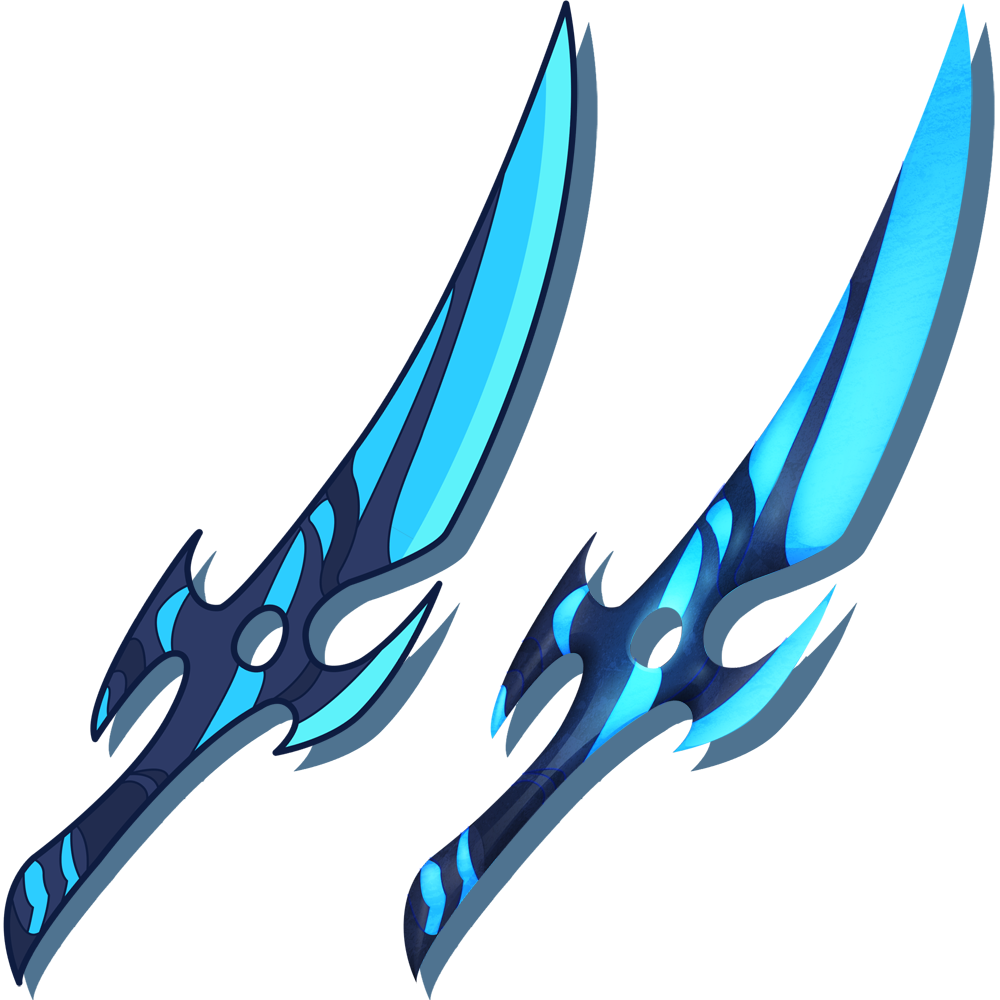 Shadow's Blue Moon Blade of the Crescent Moon