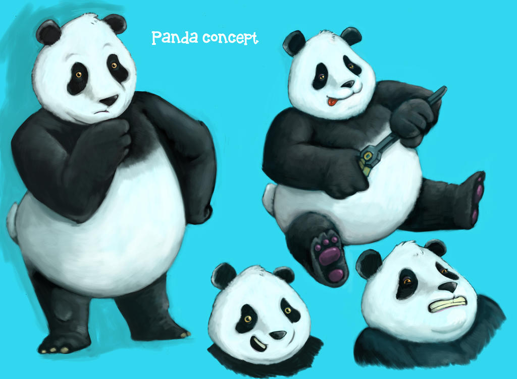 Panda character concept by Cornejor on DeviantArt