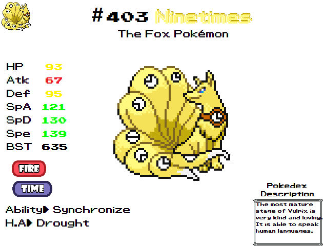 Ninetimes - Pokegod by abeshoken on DeviantArt