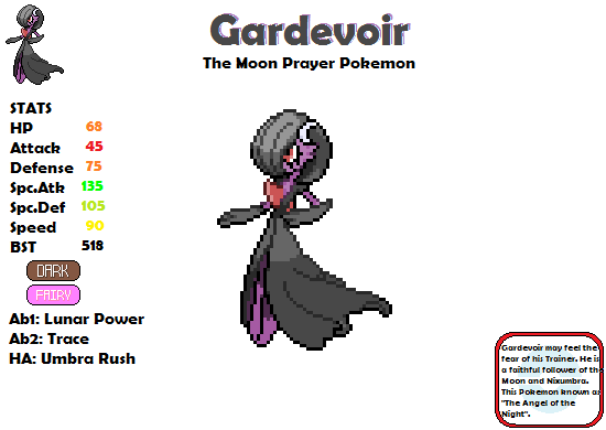 Pokémon Era Black: Attack Dex - Gardevoir