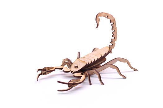Scorpion wood puzzle - WIP
