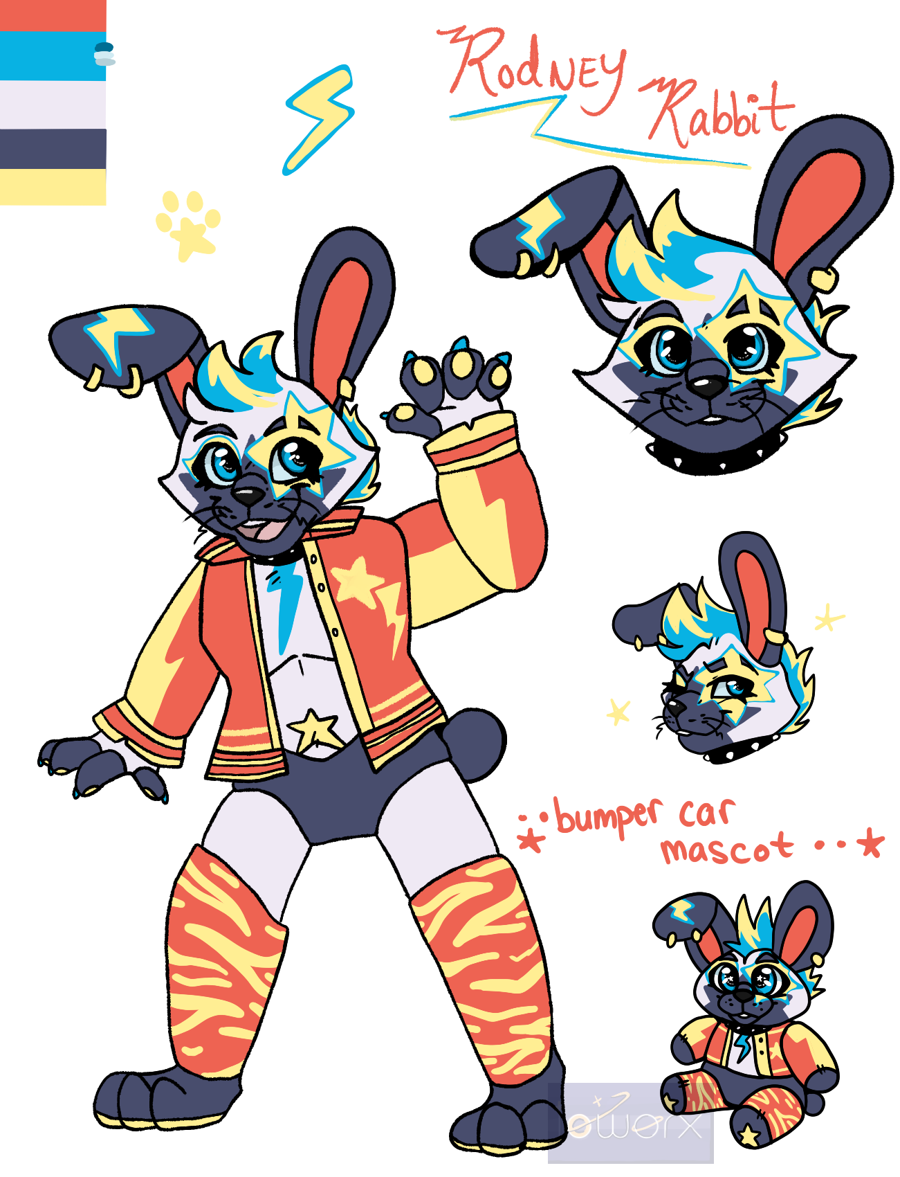 FNAF Security Breach -- Rodney Rabbit by ioWorx on DeviantArt