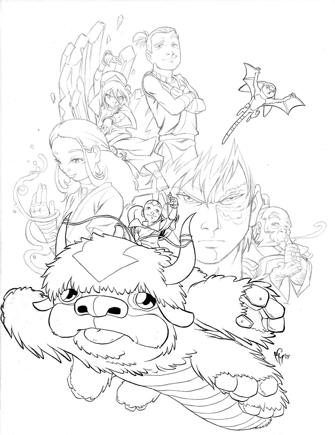 The Last Airbender -Lineart-