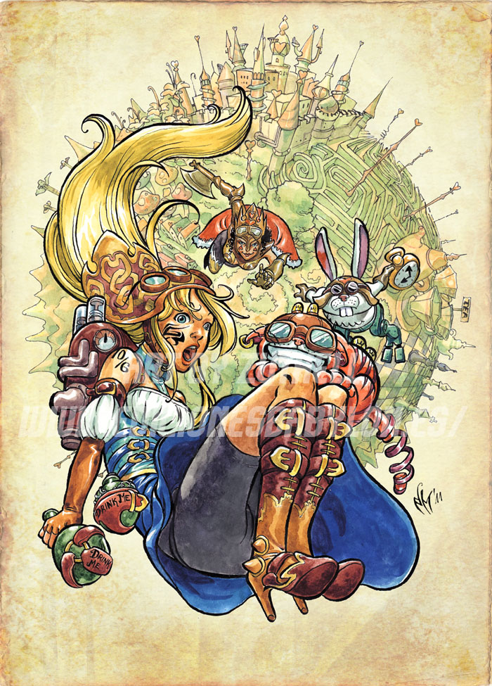 Steampunk Alice in Wonderland