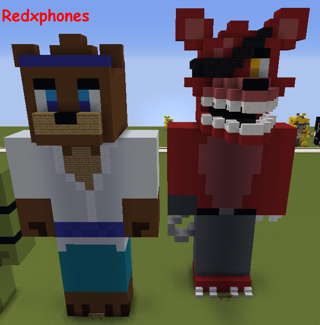 FNAF UCN] Anime Freddy and Anime Foxy by Redxphones on DeviantArt