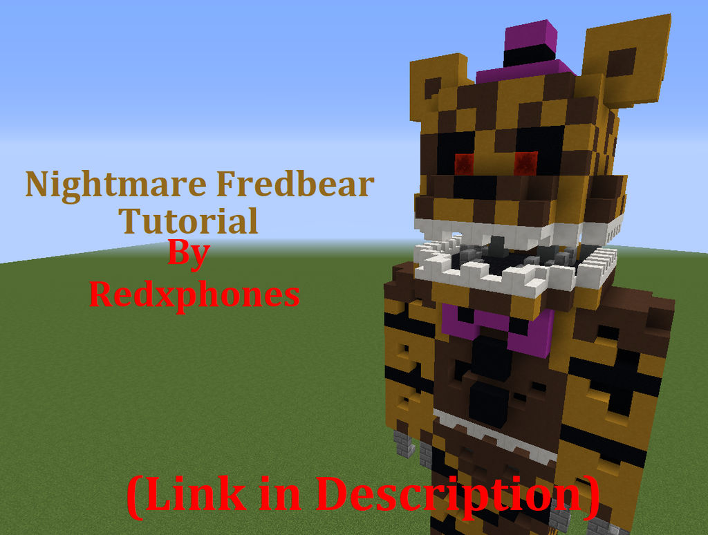 Nightmare Fredbear - MUCH better in 3-D (FNAF 4) Minecraft Skin