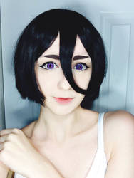 Rukia Makeup Test by Miinedoko
