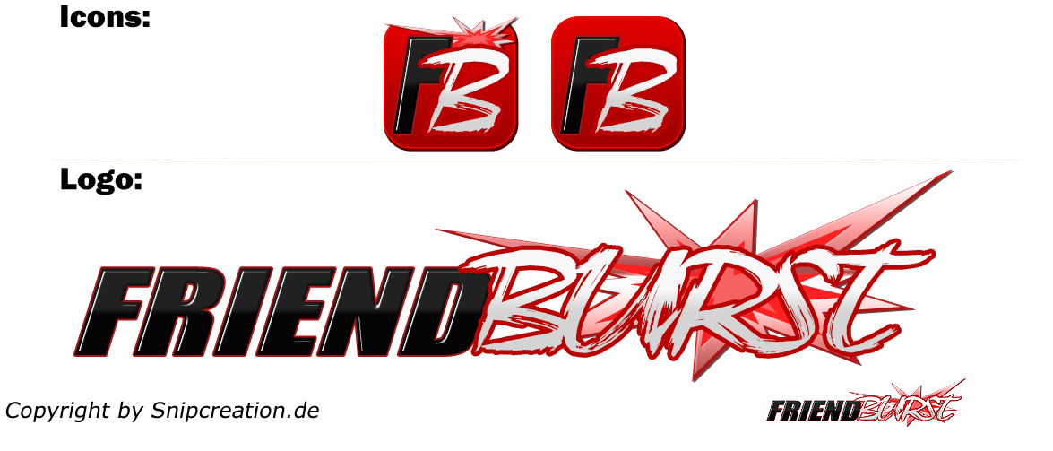 Friend Burst Logo and Icon