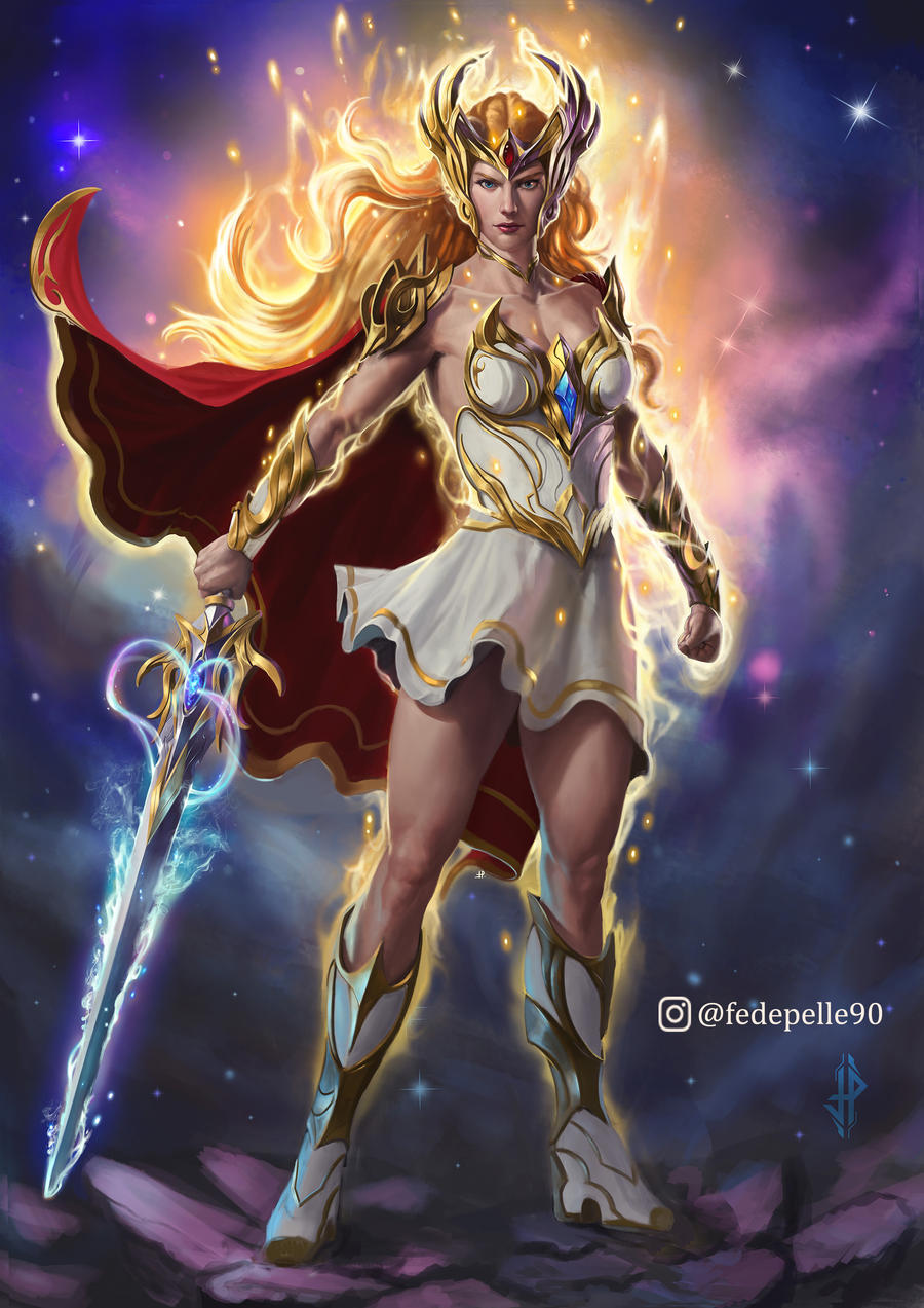 She Ra Human She-Ra by fedepelle on DeviantArt