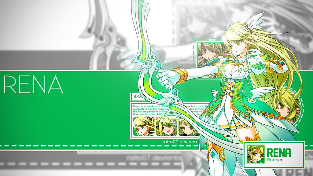 Elsword Rena Build Rena (Elsword) Wallpaper by Raito07 on DeviantArt
