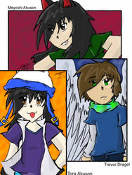 Original Characters: Meyoshi, Tora, Trevor