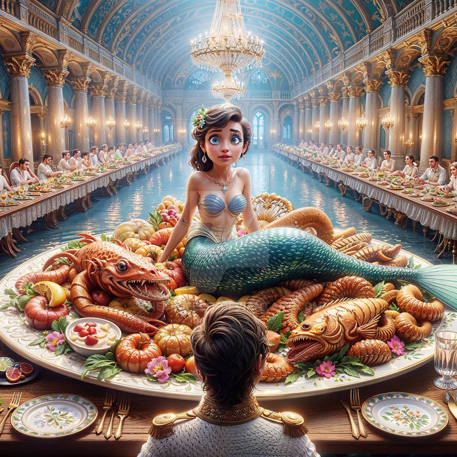 Digested Mermaid Little Mermaid (Seafood???) Upscaled by Necrofecit on DeviantArt
