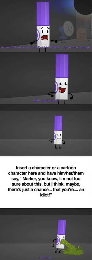 Who called Marker an idiot?