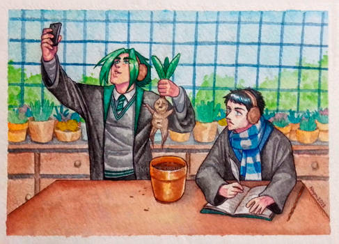 At the Herbology class