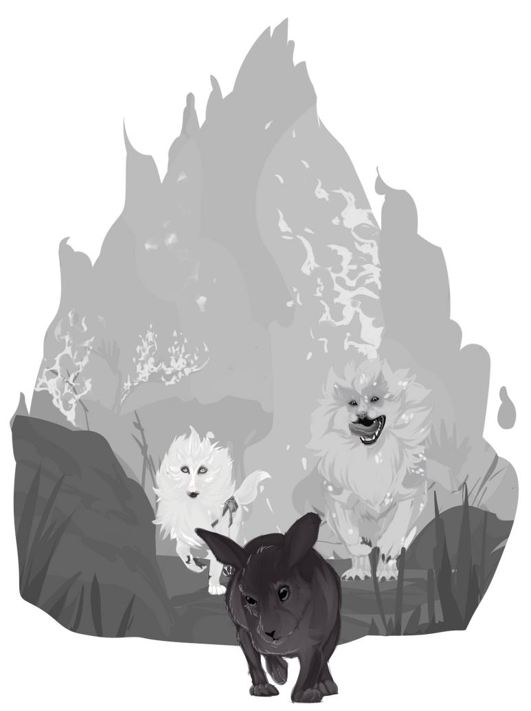 Ravenous Rabbit Romp - Lilac and Morocco by RL-EquestrianArts on DeviantArt