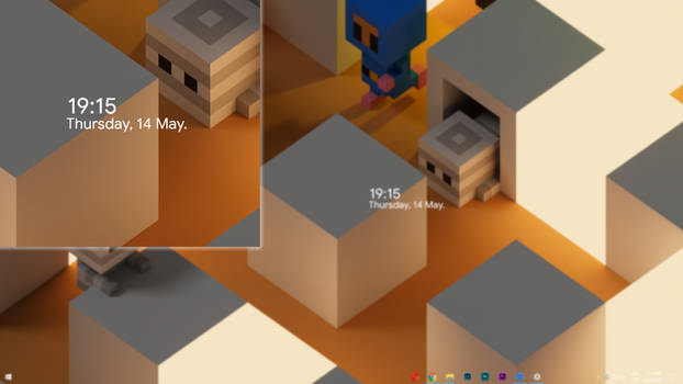 [Rainmeter] Clean Clock v1.0