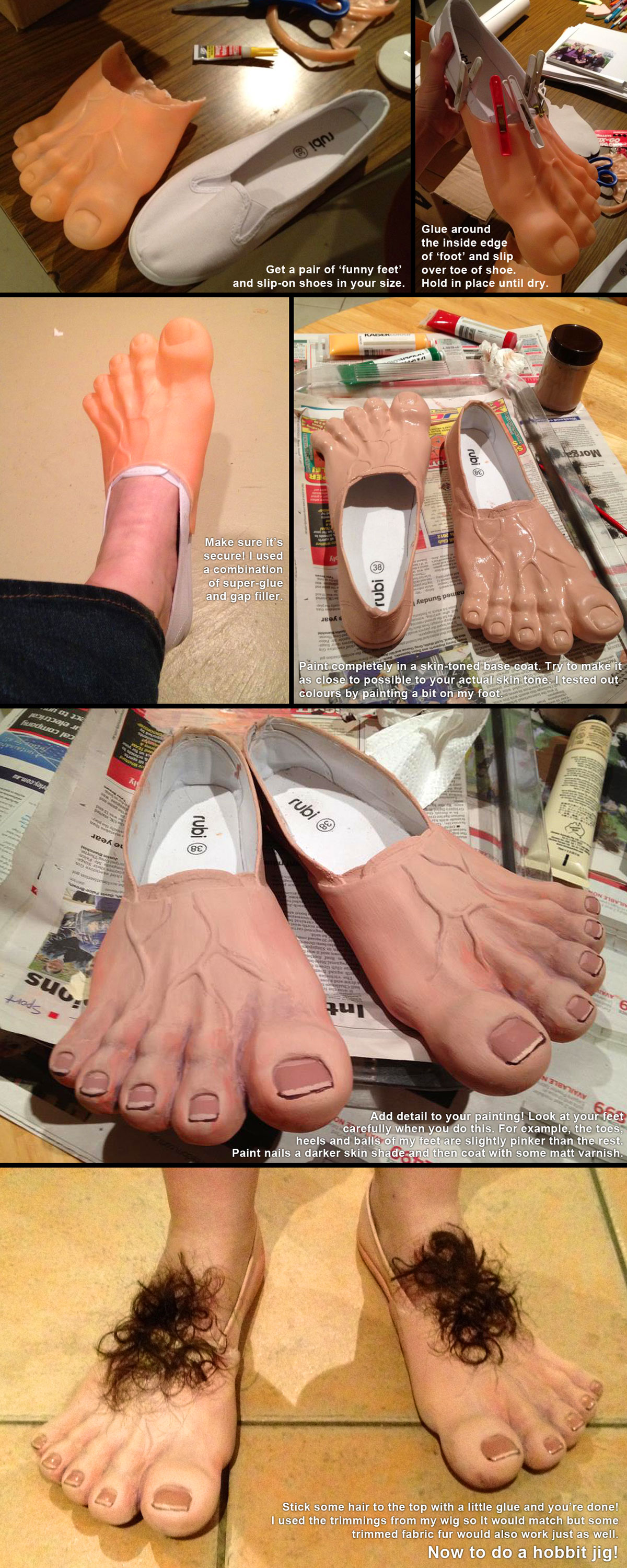 Hobbit Feet Process