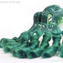 Emerald and White Octopus