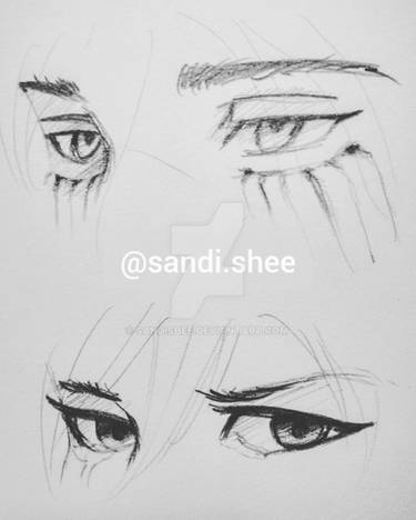 Eren x Mikasa Eyes Sketch